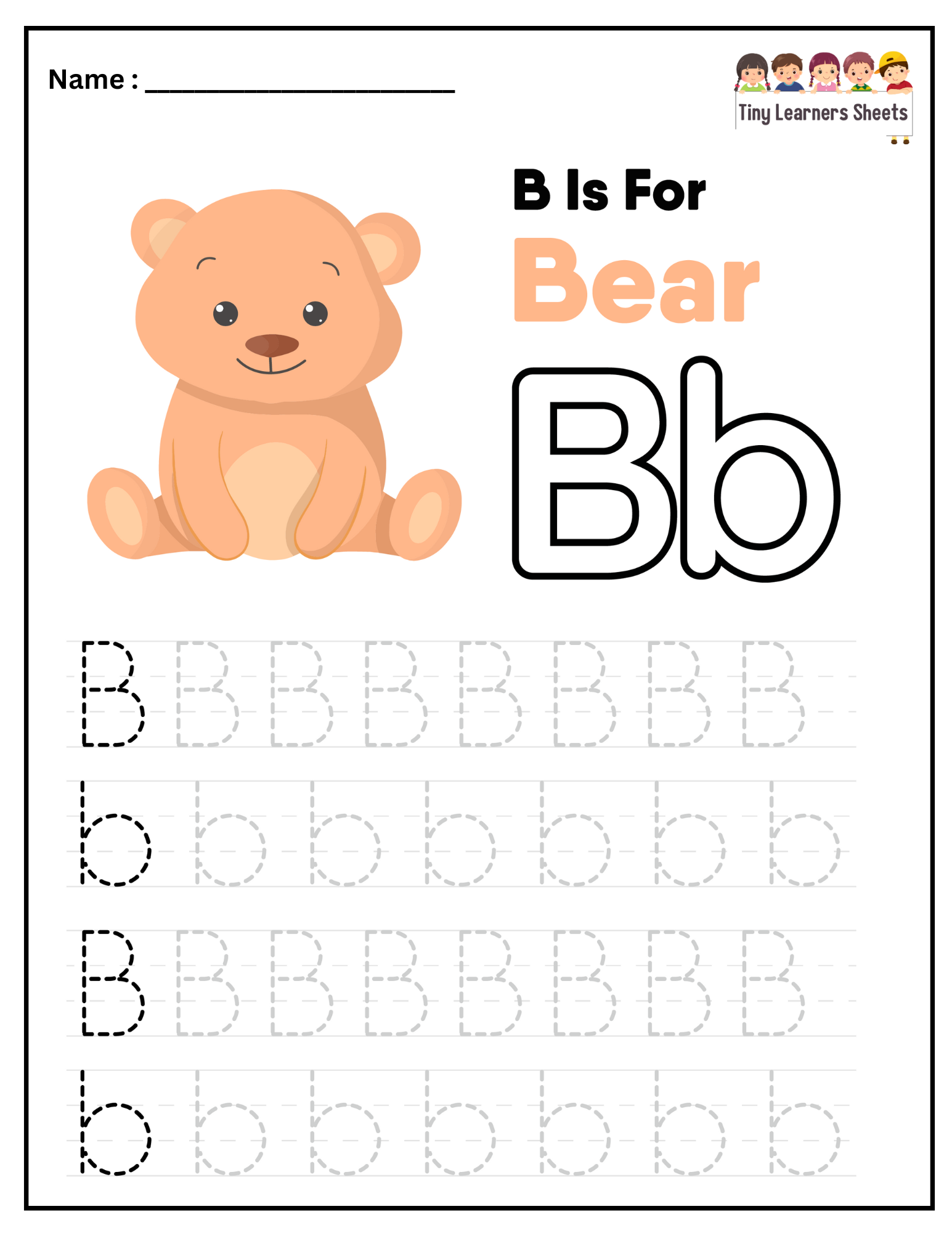 Letter B worksheet